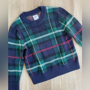 Gap Kids Boys Plaid Sweater Small 6-7
